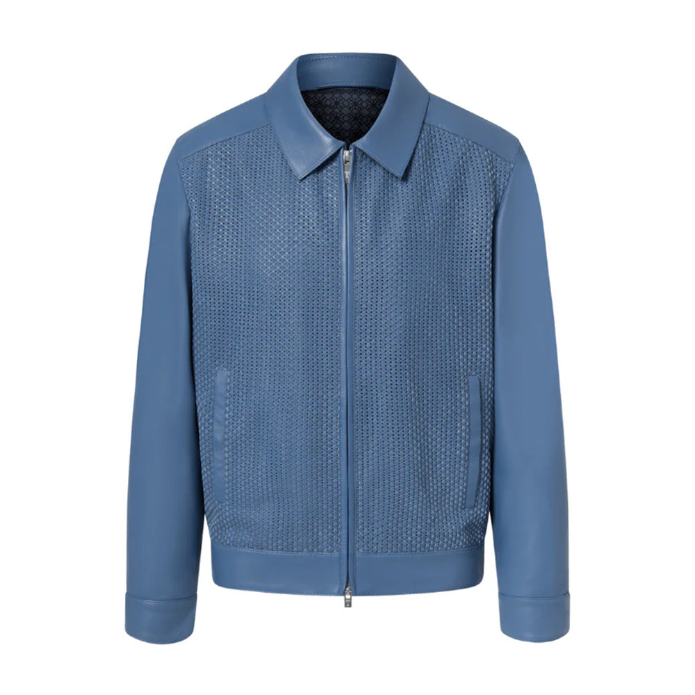 Torras Zip-up 100% Soft Leather Jacket N82E501 - Cellini Uomo 