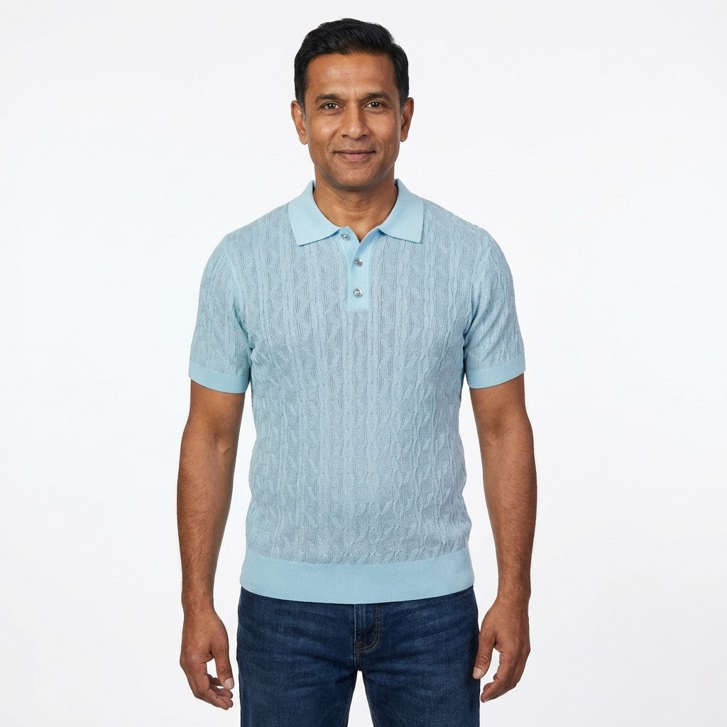 Prestige Knit Design Multi-Color Polo CMK 6001