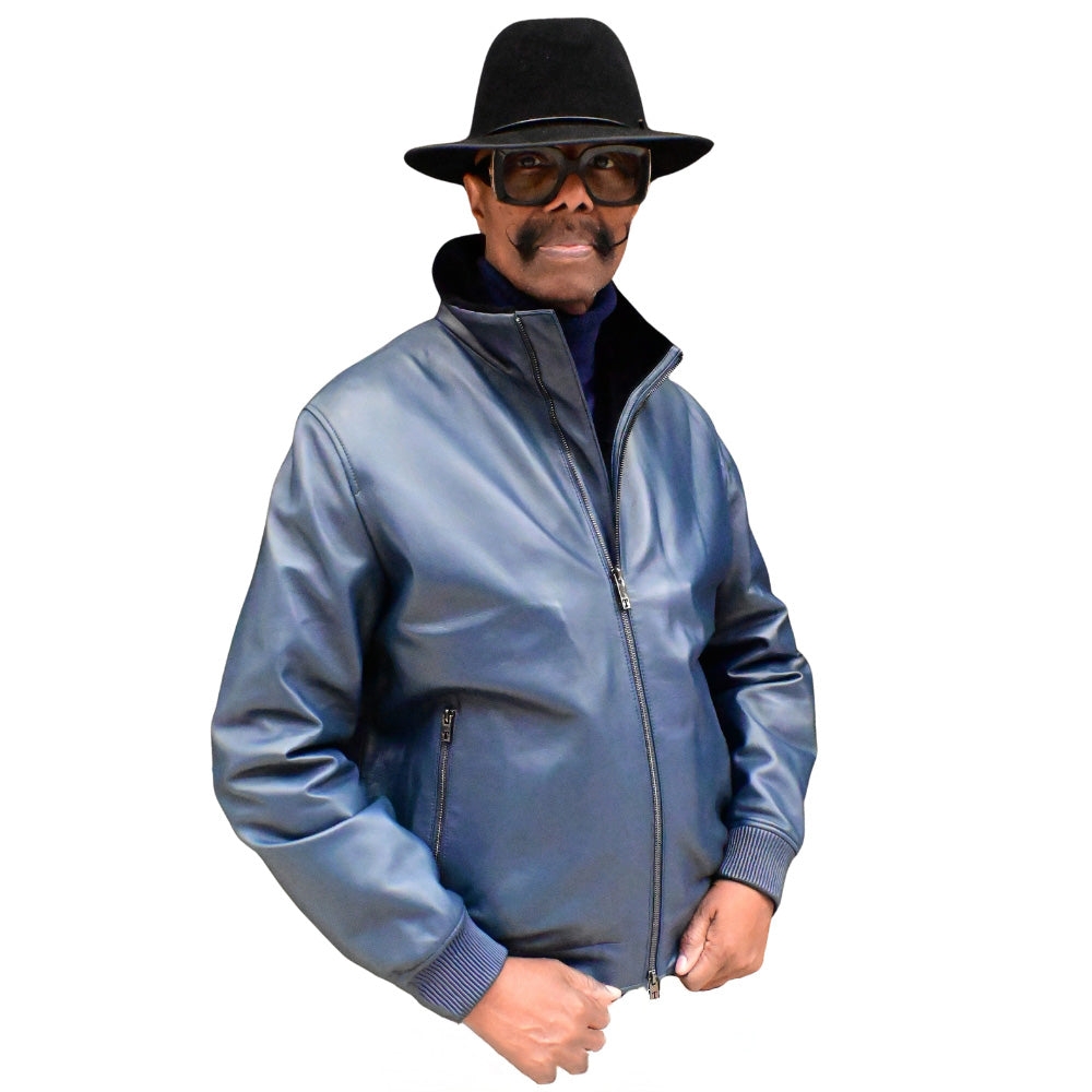 Torras Zipped 100% Leather and Shearling Jacket N82H445 - Cellini Uomo 