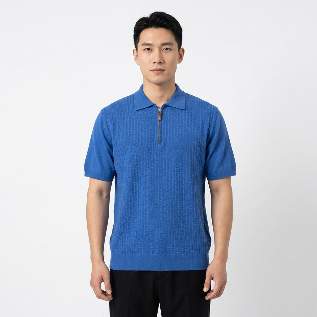 Torras Zip Up Polo Shirts - Cellini Uomo 