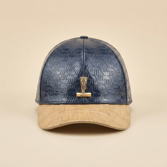 Mauri Champagne & Patent Leather & Crocodile Hat