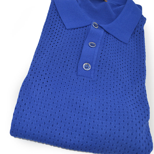 Prestige Mesh Knit Polo Shirt 911 – Cellini Uomo