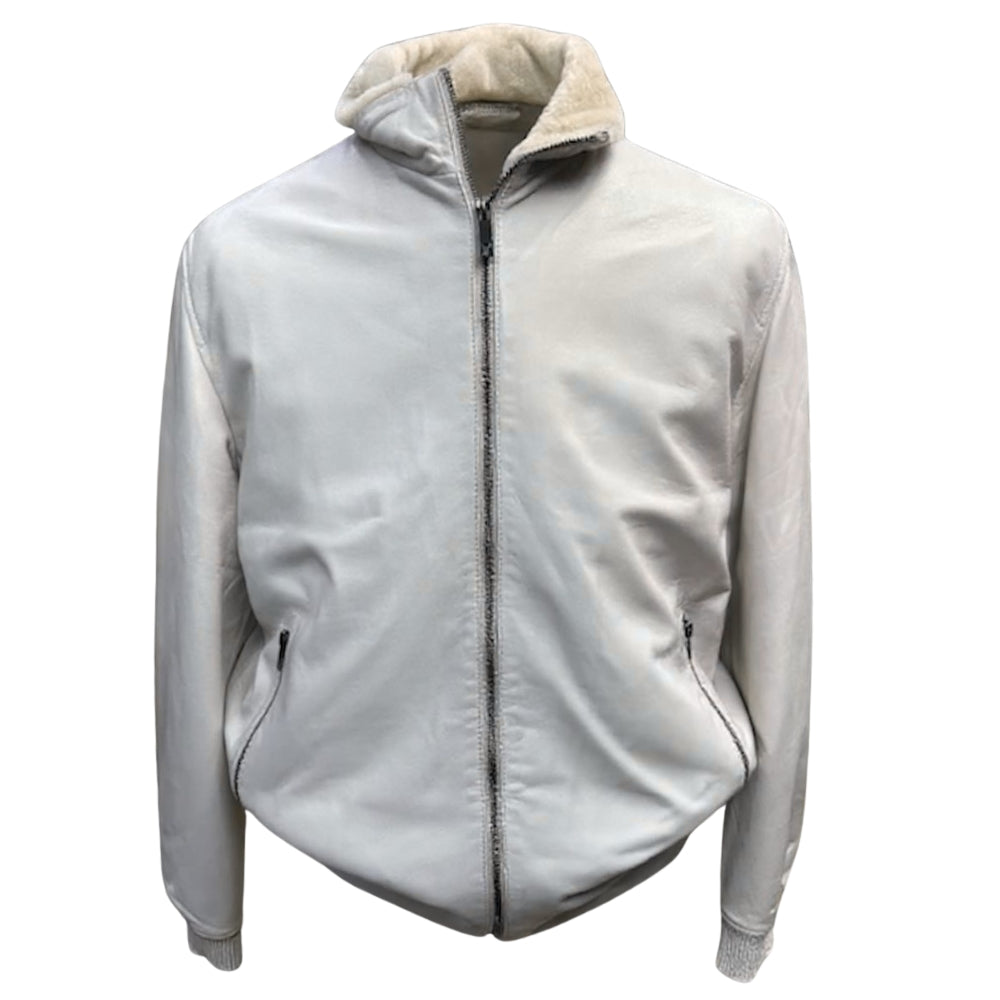 Torras Zipped 100% Leather and Shearling Jacket N82H445 - Cellini Uomo 