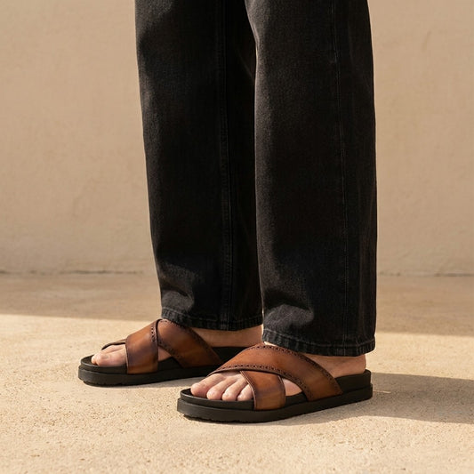 Bruno Magli Federico Leather Sandal