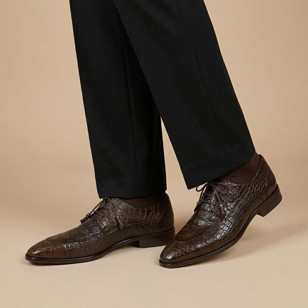 Toscana 6091 Crocodile Lace Up