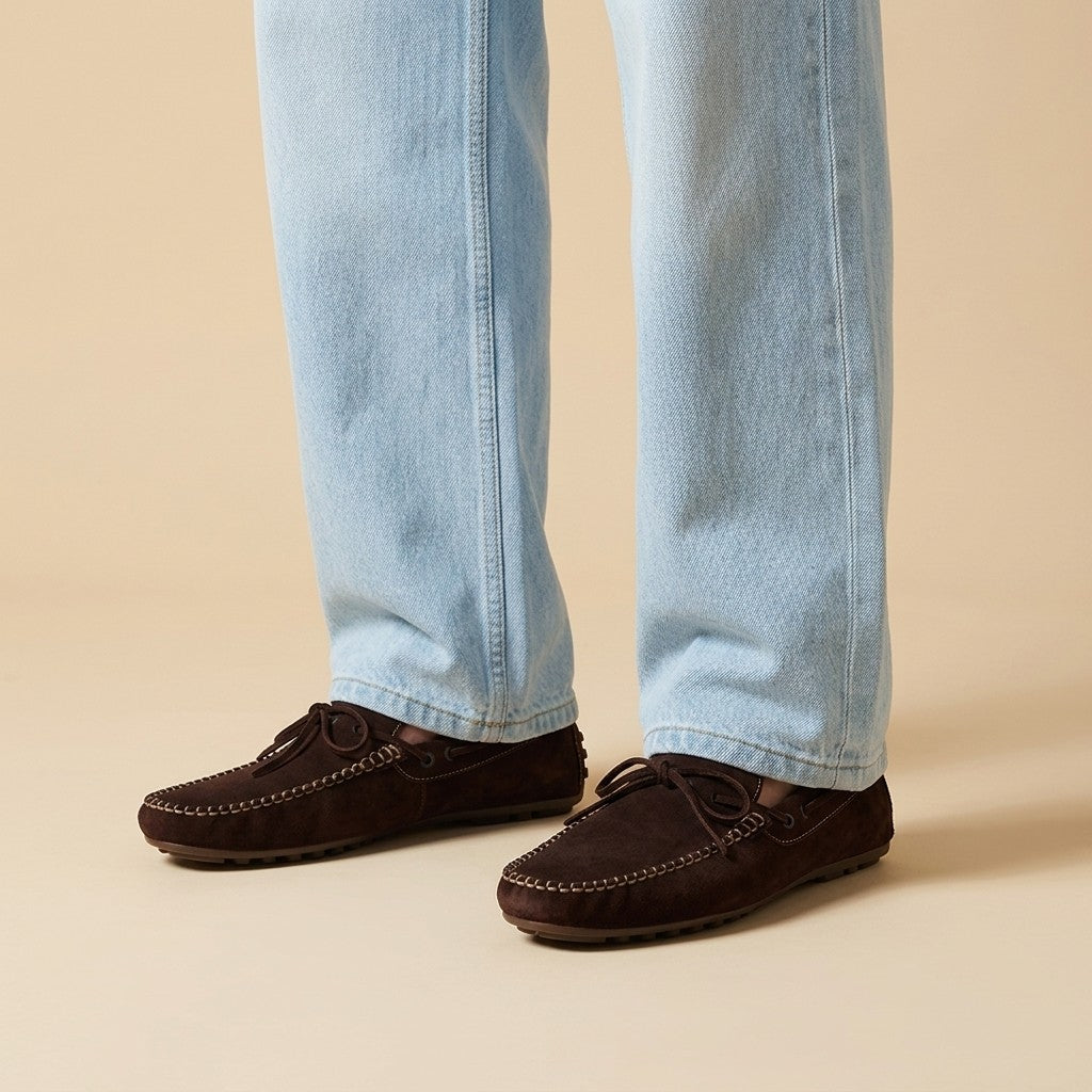 Calzoleria Toscana 2449 Suede Buckle Loafer