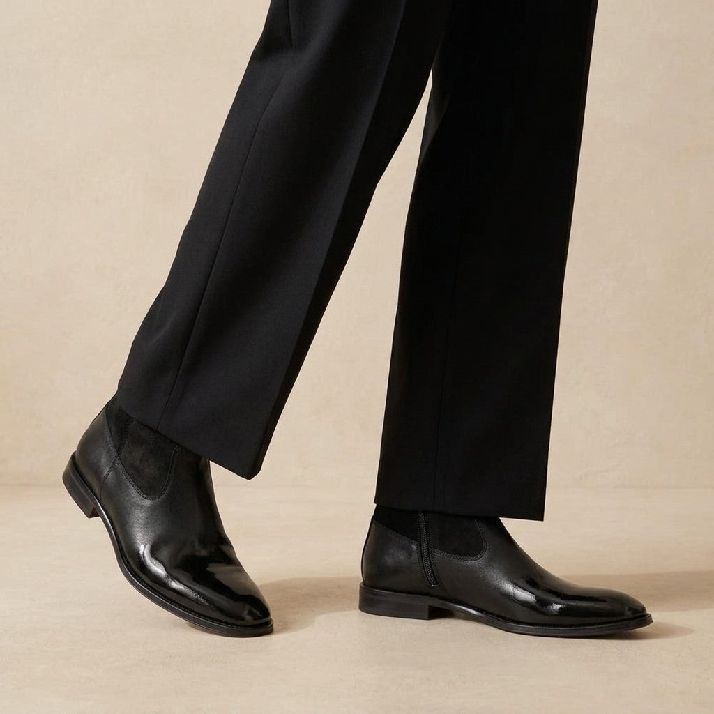 Bruno Magli Armando Black Ombre Zip Boot
