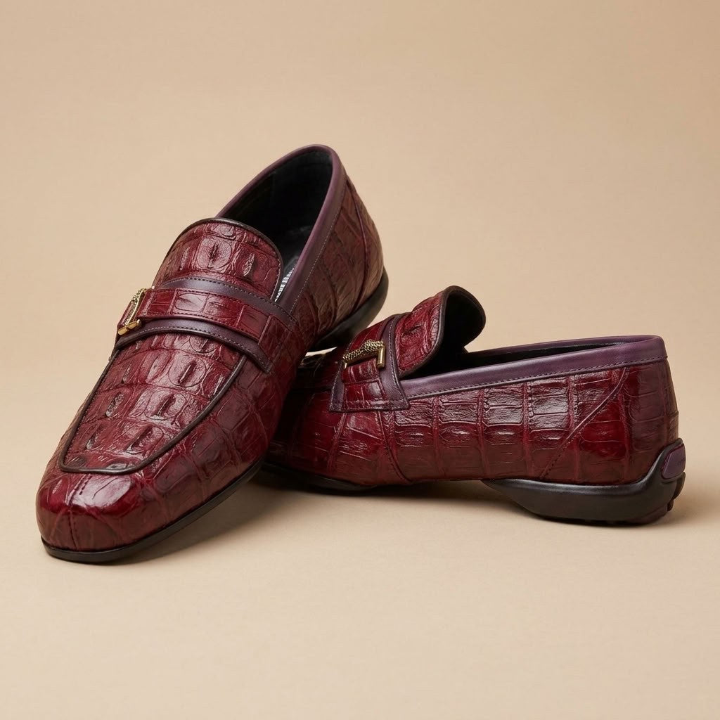 Mauri 9200 Hornback Crocodile Loafer