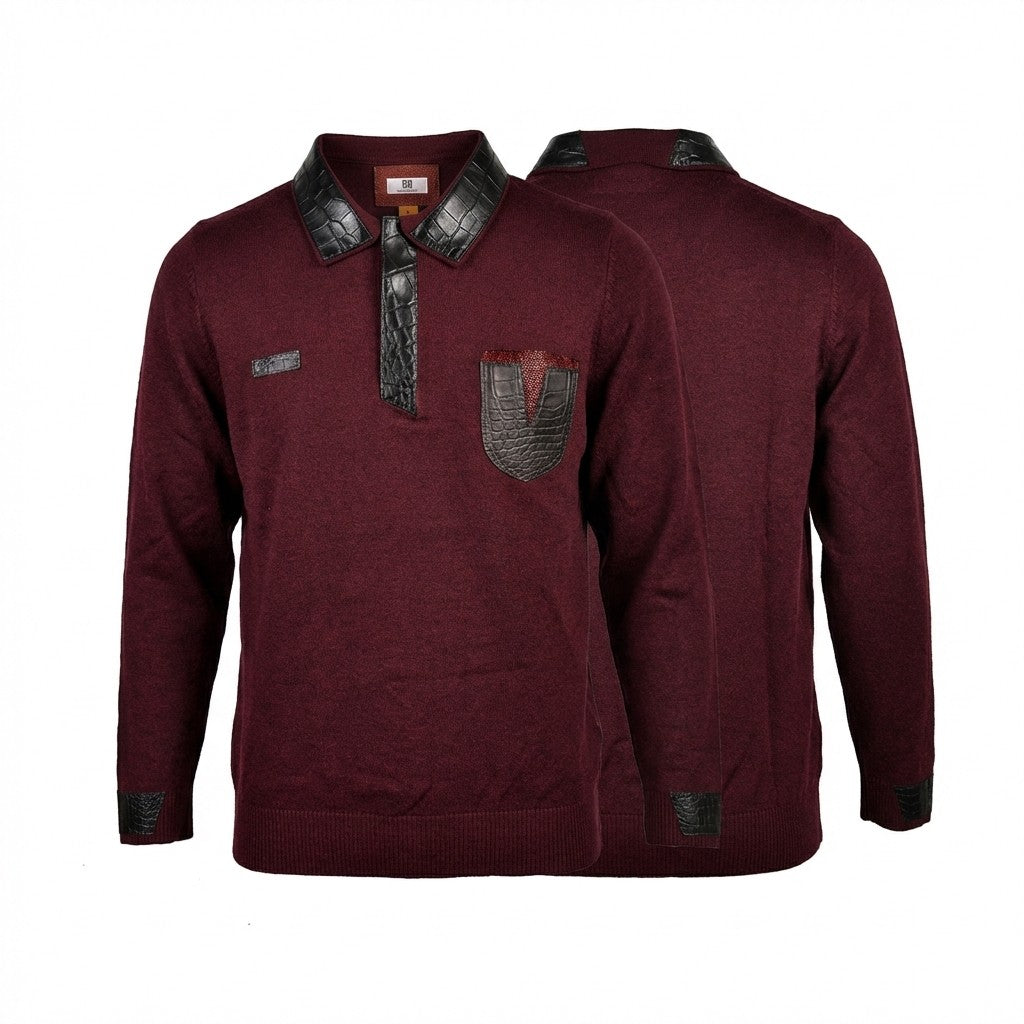 Polo Skinz Alligator Long Sleeve Wool - Cellini Uomo 