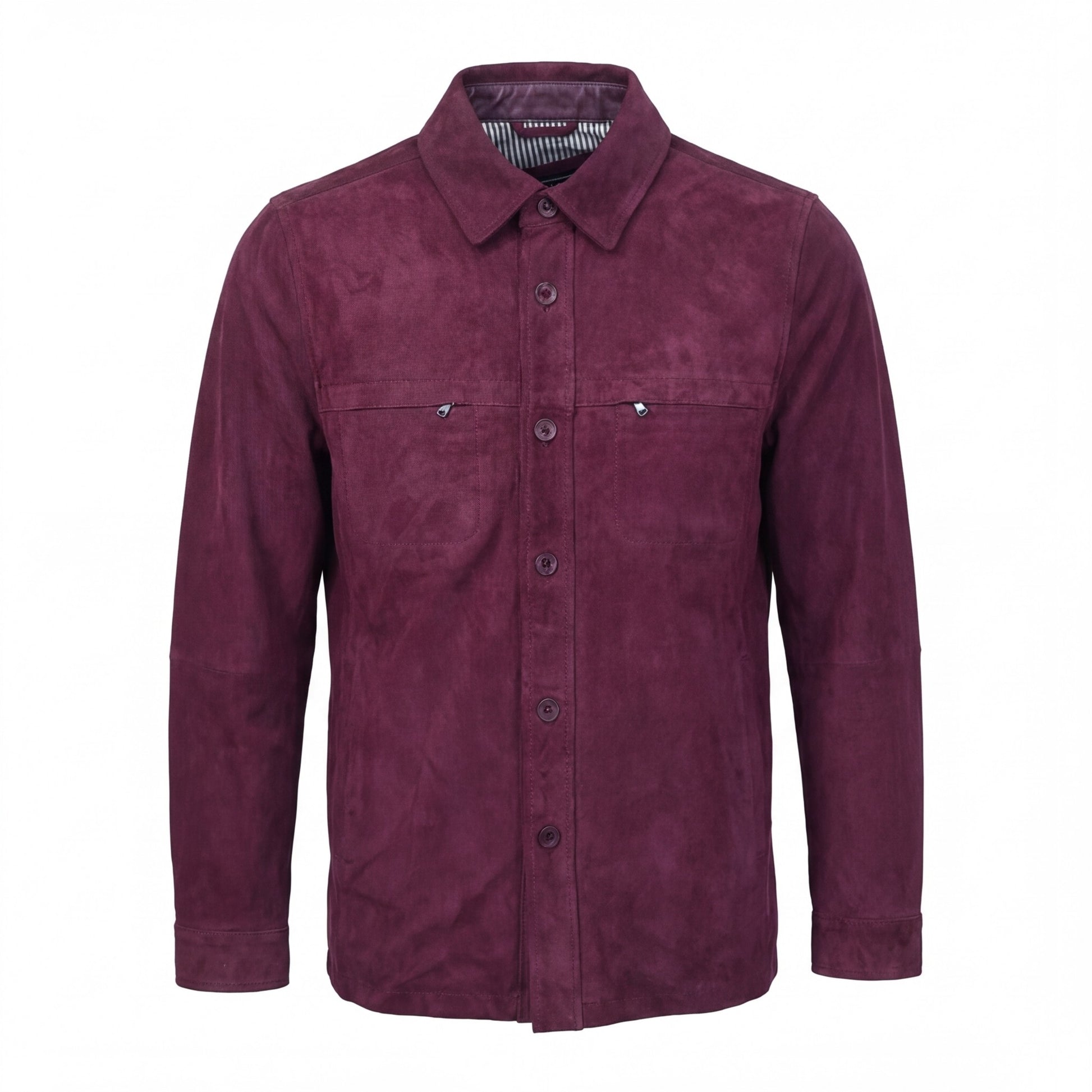 Missani Lamb Suede Shirt Jackets 342518 - Cellini Uomo 