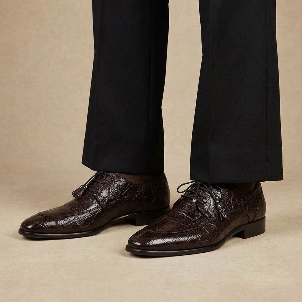 Toscana 6091 Crocodile Lace Up