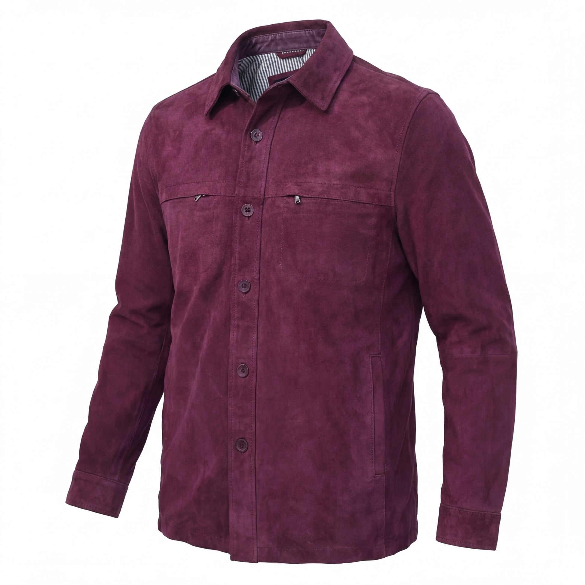 Missani Lamb Suede Shirt Jackets 342518 - Cellini Uomo 