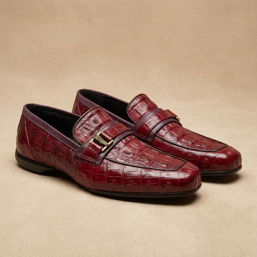 Mauri 9200 Hornback Crocodile Loafer