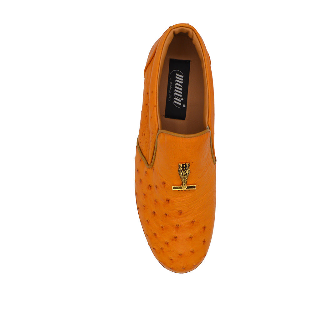mauriメンズ　革靴　42 1/2 （27.5㎝） Mauri 8419 Ostrich Loafer – Handmade Italian Leather Loafers