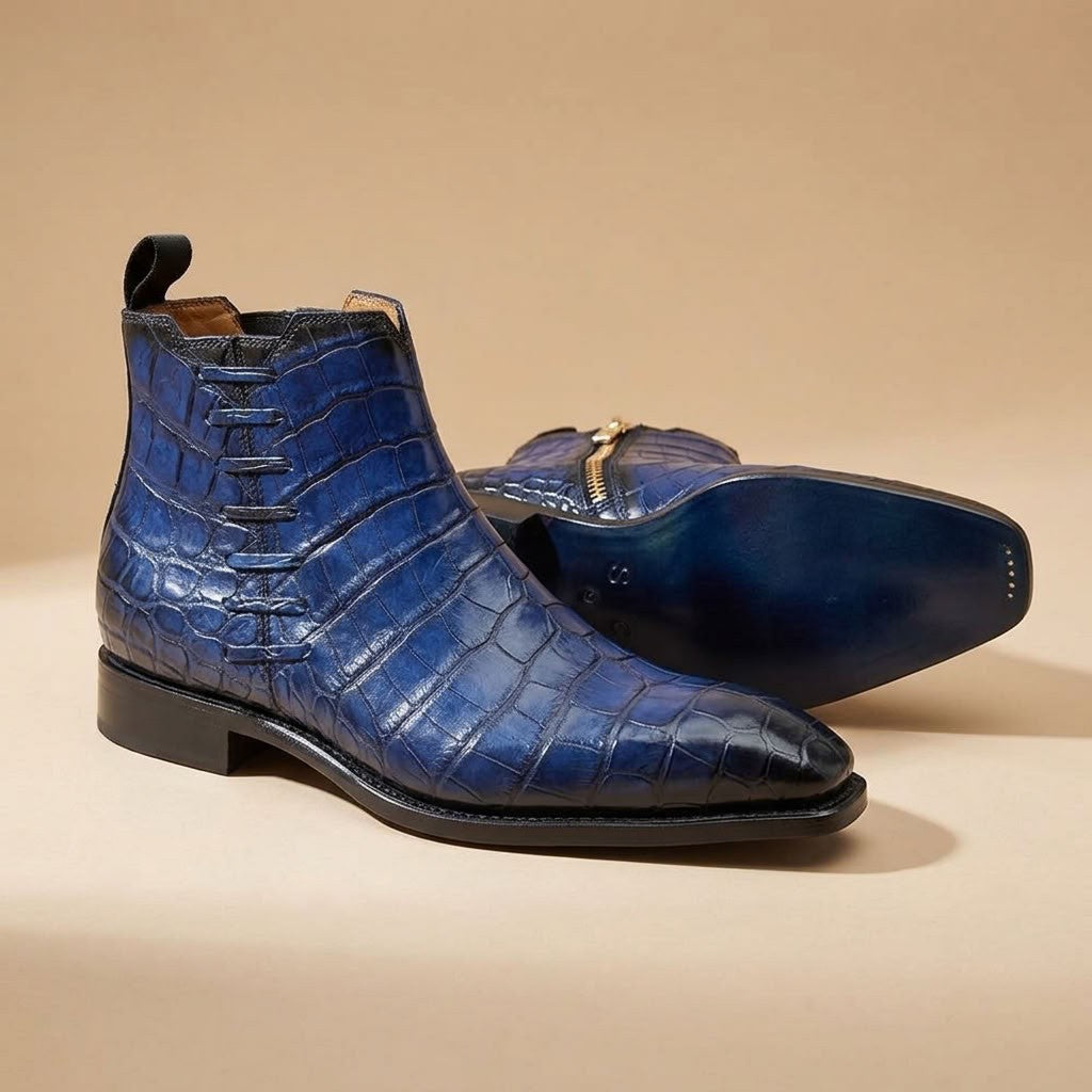 Sheriff Collection Royal Blue Alligator Boot 2375-2009