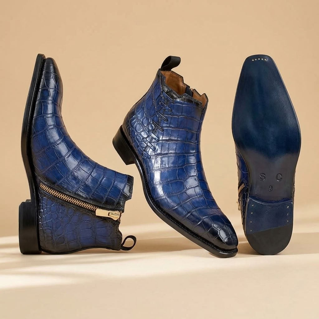 Sheriff Collection Royal Blue Alligator Boot 2375-2009
