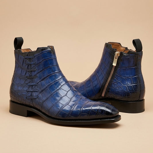 Sheriff Collection Royal Blue Alligator Boot 2375-2009