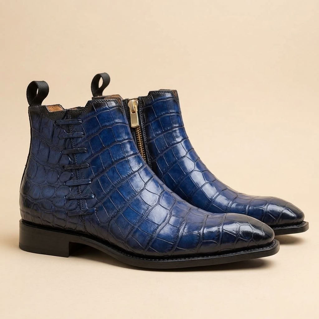Sheriff Collection Royal Blue Alligator Boot 2375-2009