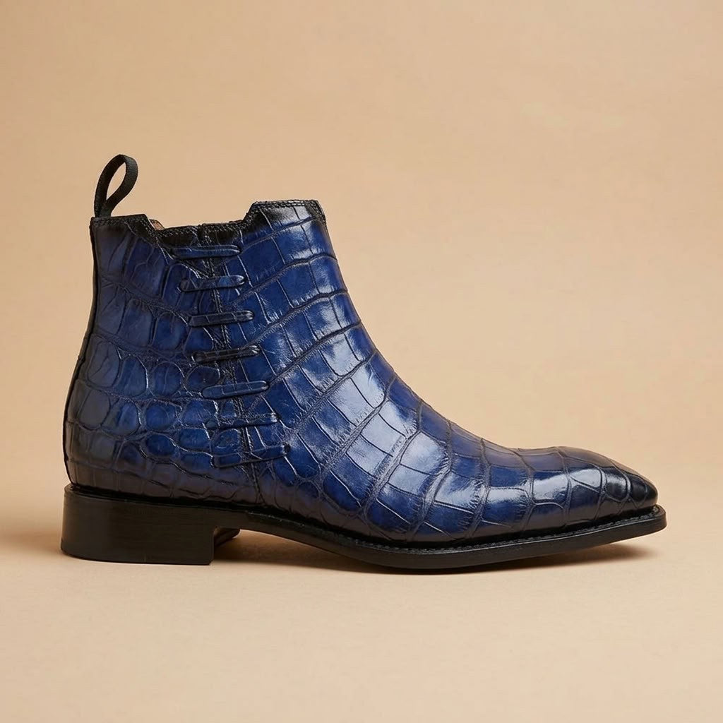 Sheriff Collection Royal Blue Alligator Boot 2375-2009