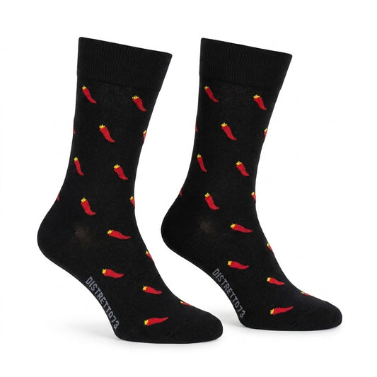 Cellini Uomo Distretto73 men's Chilli-colored 100% Filoscozia cotton apparel with a stylish chili pattern.