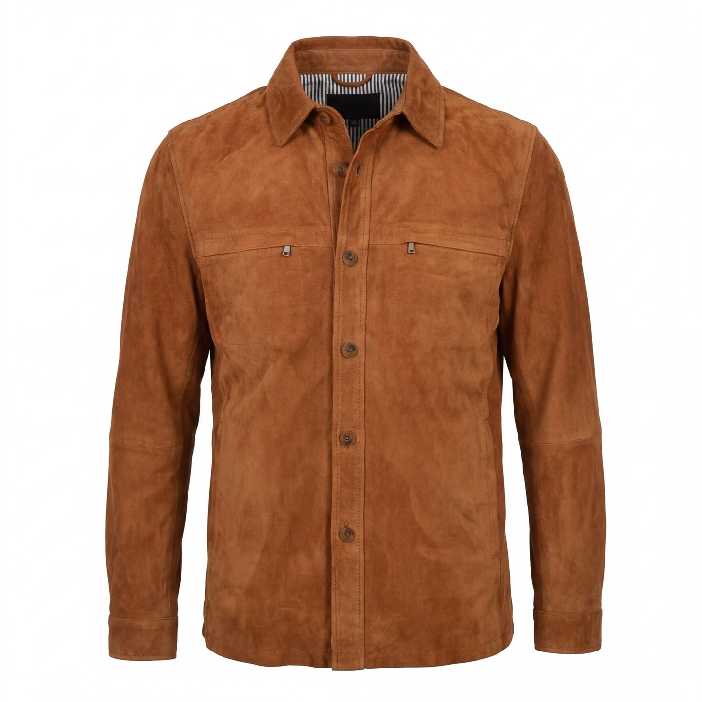 Missani Lamb Suede Shirt Jackets 342518 - Cellini Uomo 