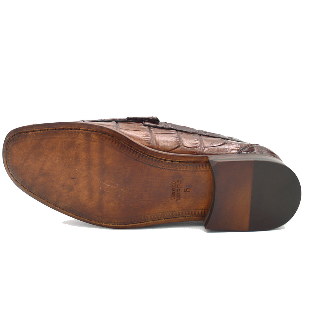 Calzoleria Toscana 3238 Alligator & Crocodile DISO Rolls-Royce Loafer - Cellini Uomo 