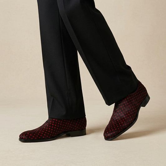 Sheriff Collection 1505 Pony Poke-a-dot Lace-up Shoes