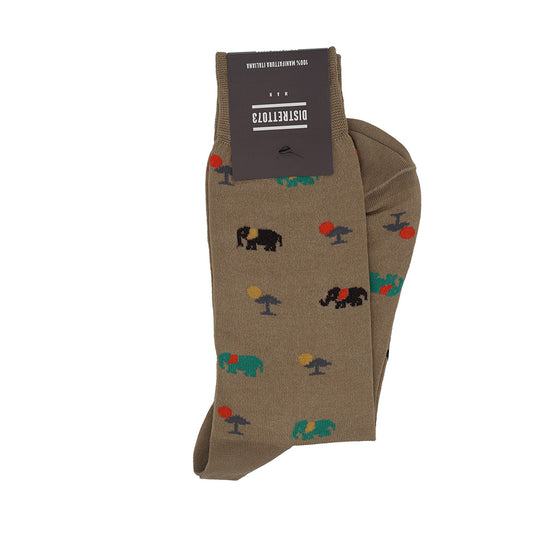 Men's Elephant Cotton Socks