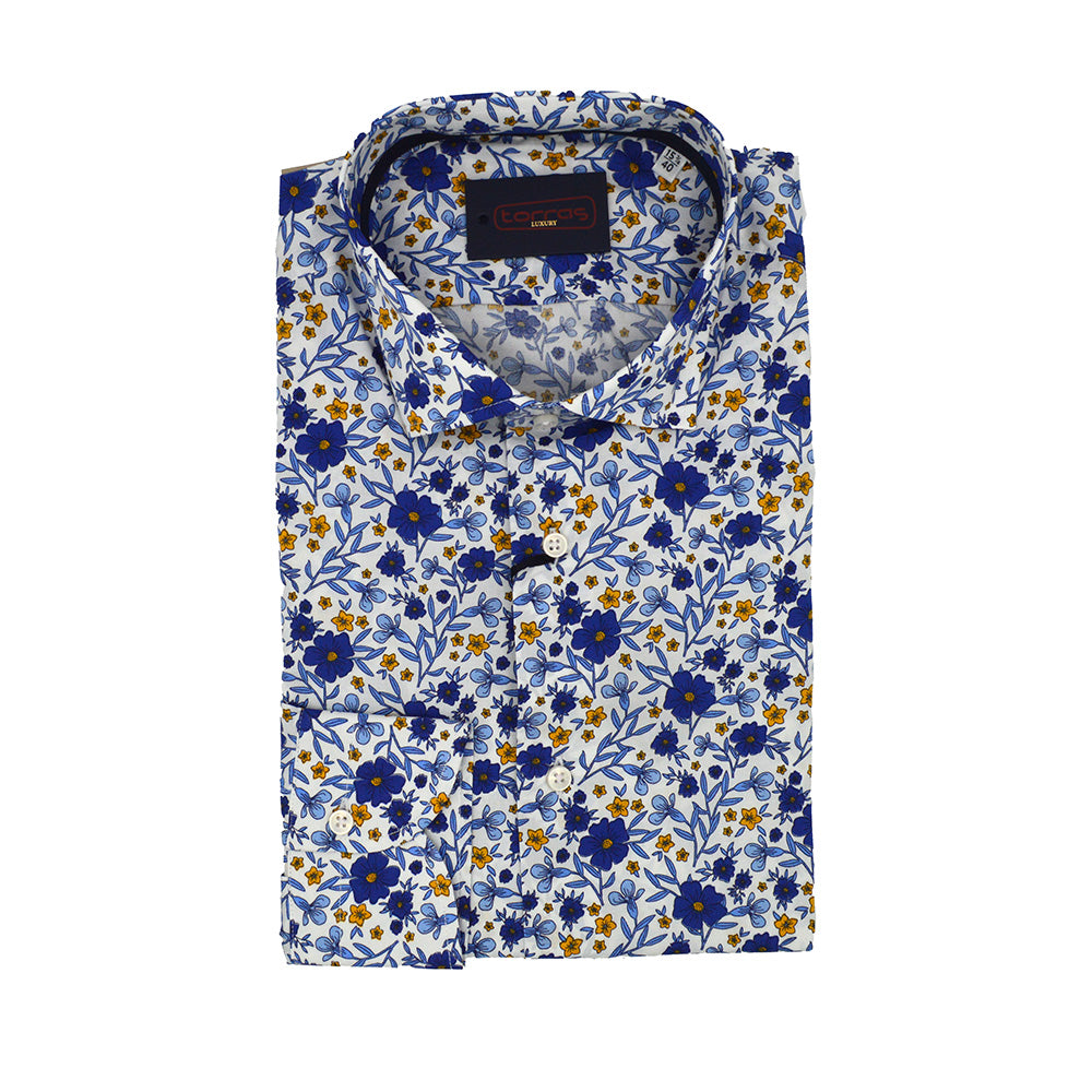 Torras Floral Print Cotton Shirt