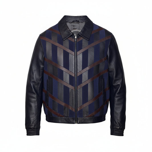 Torras Leather & Suede Cross Design Jacket N875091 - Cellini Uomo 