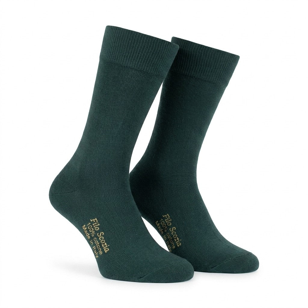 Distretto73 Men's 100% Filoscozia Cotton Solid Color Dress Socks Distretto73 Men's 100% Filoscozia Cotton Solid Color Dress Socks