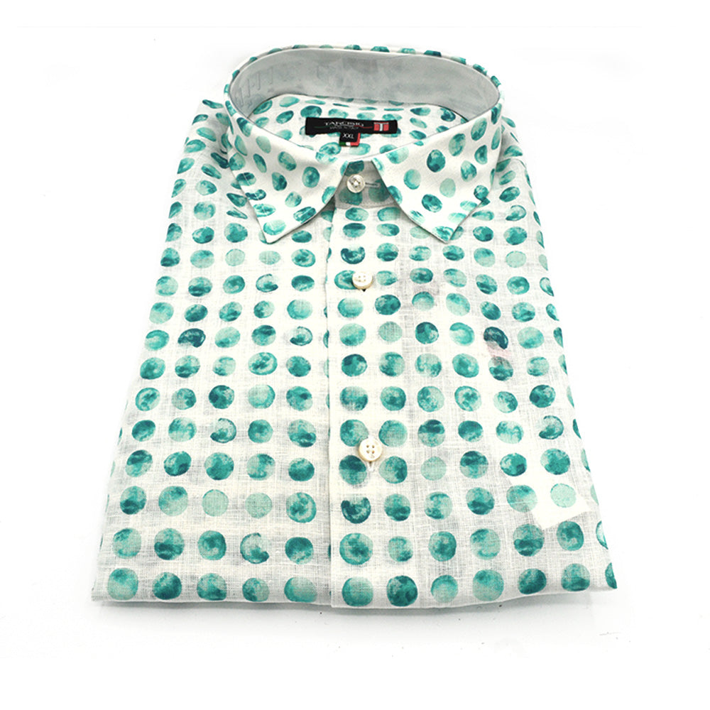 Tarcisio Circle Linen Button Up Shirt