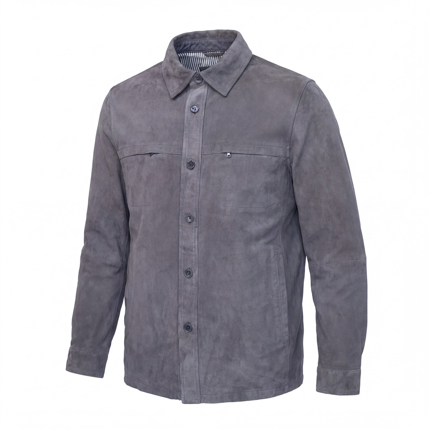 Missani Lamb Suede Shirt Jackets 342518 - Cellini Uomo 