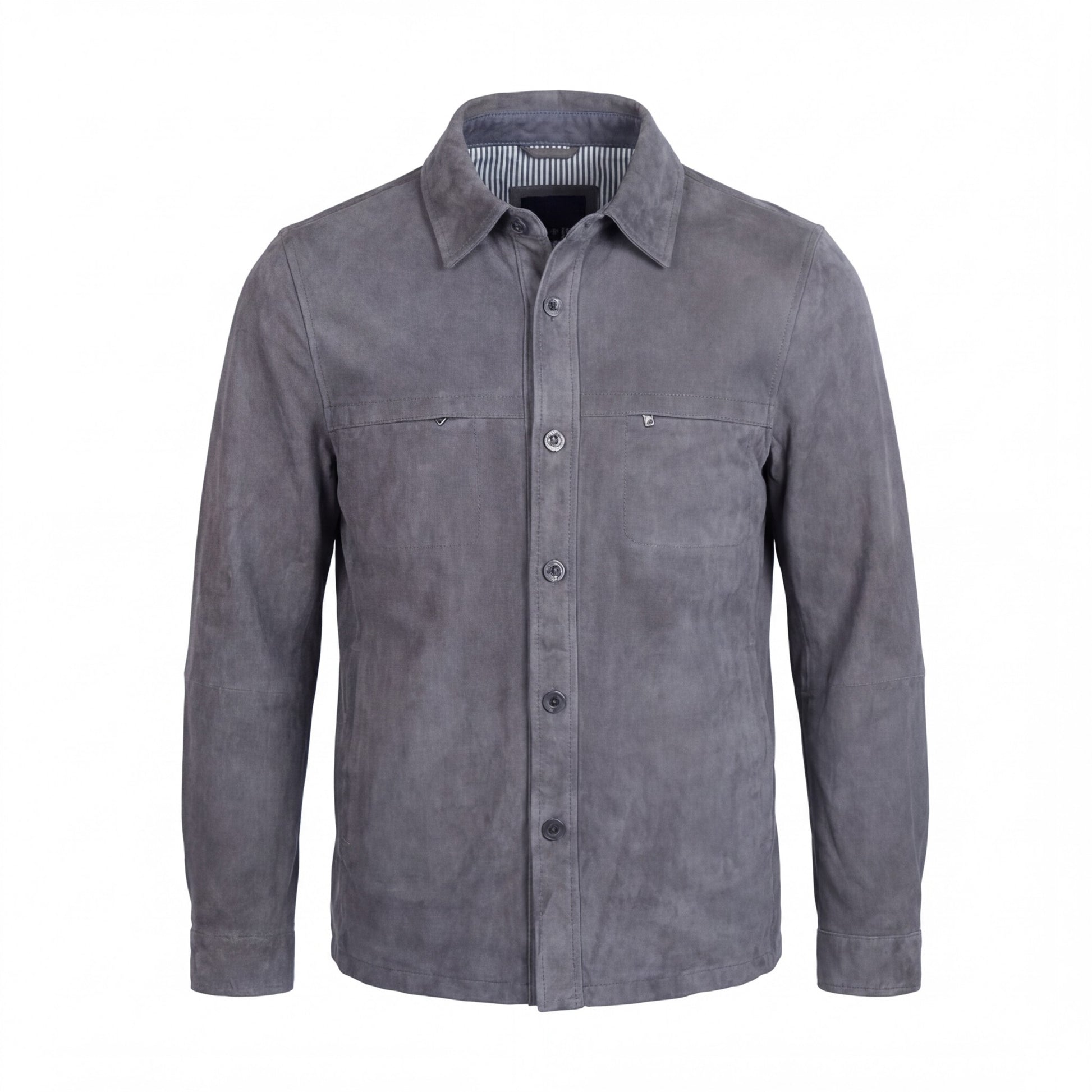 Missani Lamb Suede Shirt Jackets 342518 - Cellini Uomo 