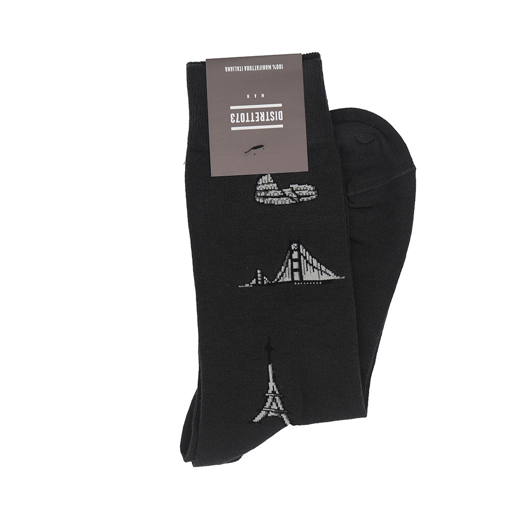 Men's Cotton Cities Socks - Cellini Uomo 