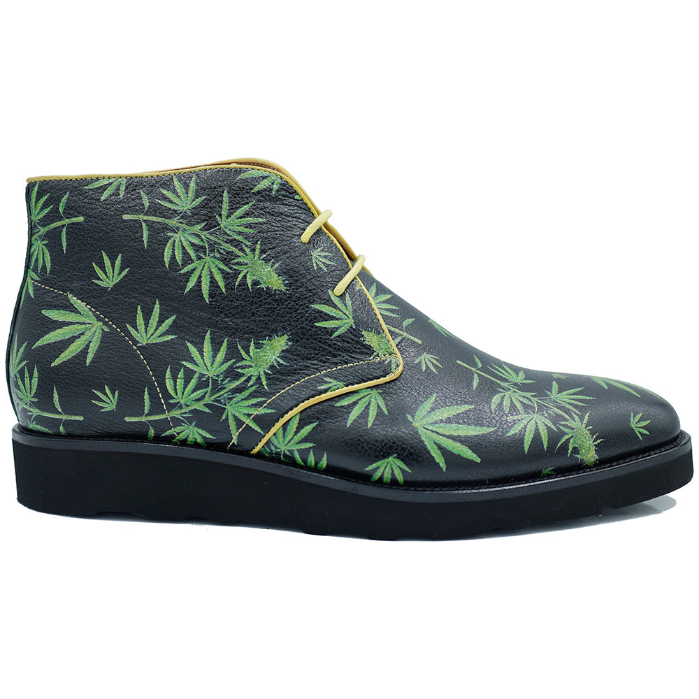 Sheriff Collection 2450-2895 Cannabis High-Top Shoes