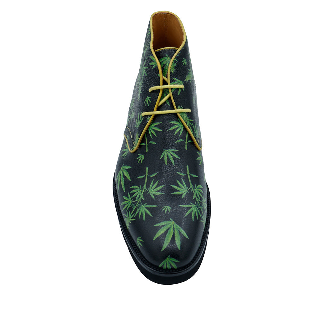 Sheriff Collection 2450-2895 Cannabis High-Top Shoes