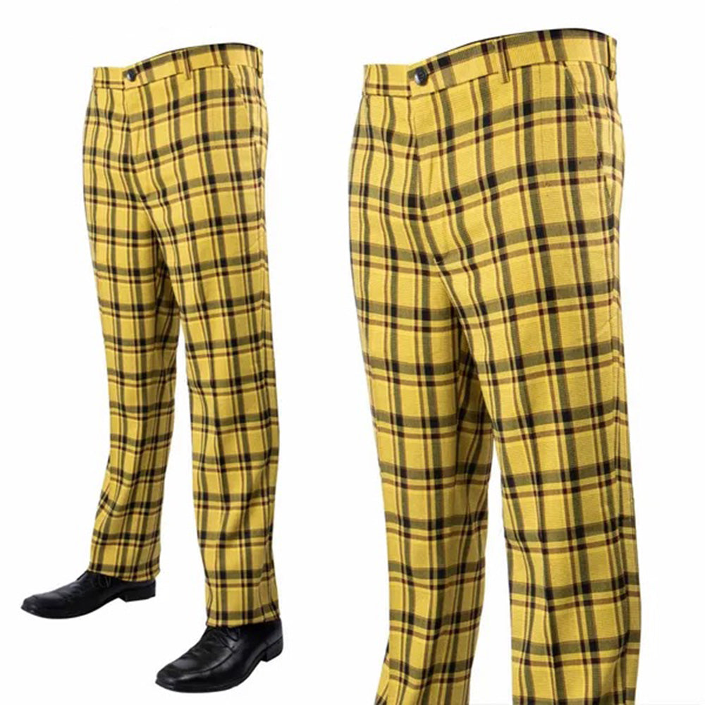 Prestige Yellow Plaid Pants 305