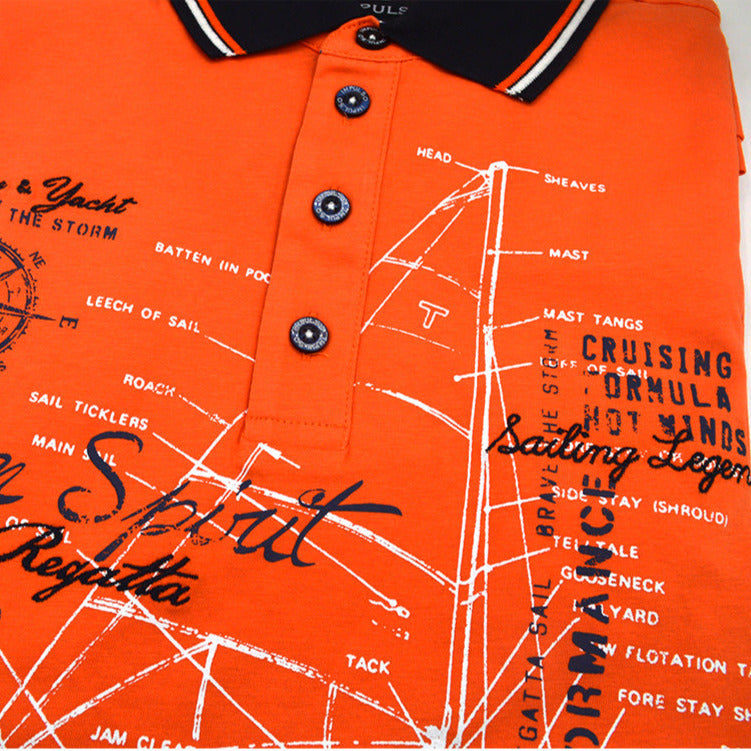 Impulso Crew&Yacht Orange Polo Shirt
