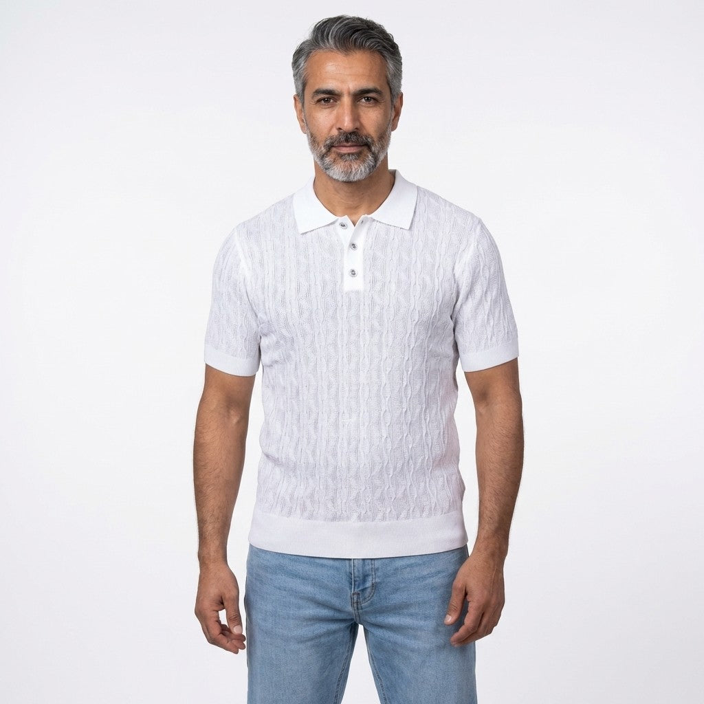 Prestige Knit Design Multi-Color Polo CMK 6001