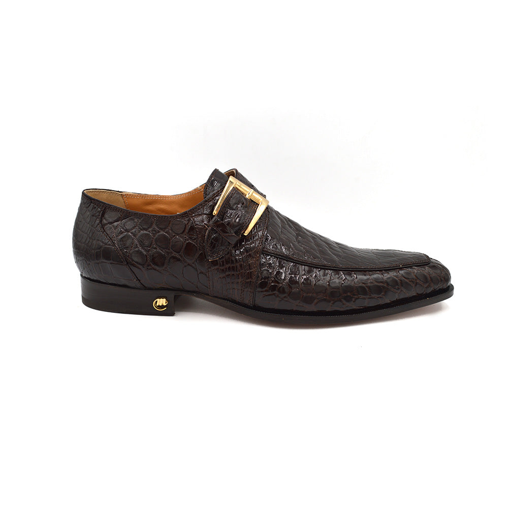 Mauri 1172 Brown Alligator Monk Strap 12 Mauri 1172 Brown Alligator Monk Strap 12