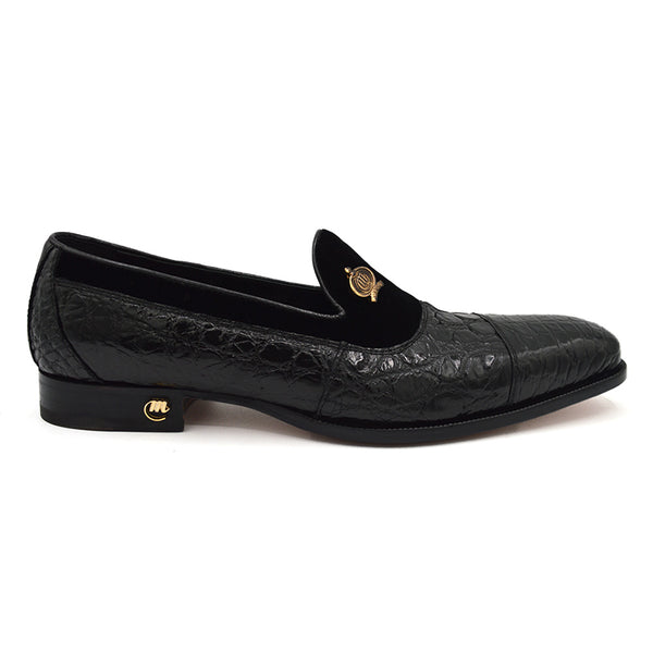 Mauri 3215 Alligator and Velvet Loafer