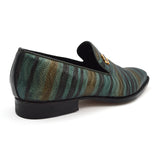 Mauri 4709 Green Fabric Loafer