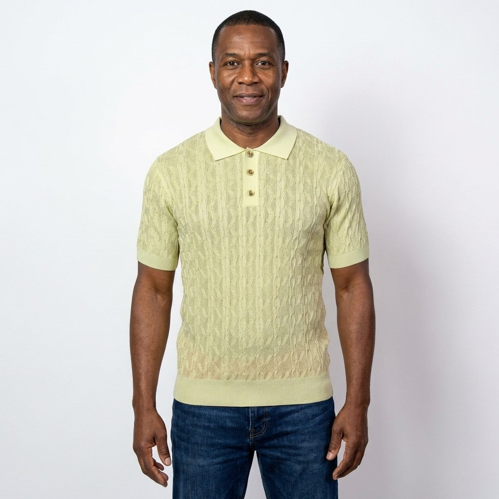 Prestige Knit Design Multi-Color Polo CMK 6001