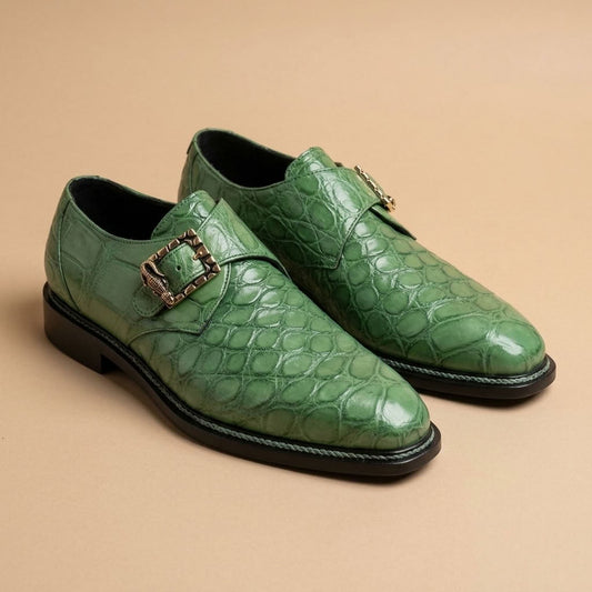 Mauri 3281 Alligator Monk Strap
