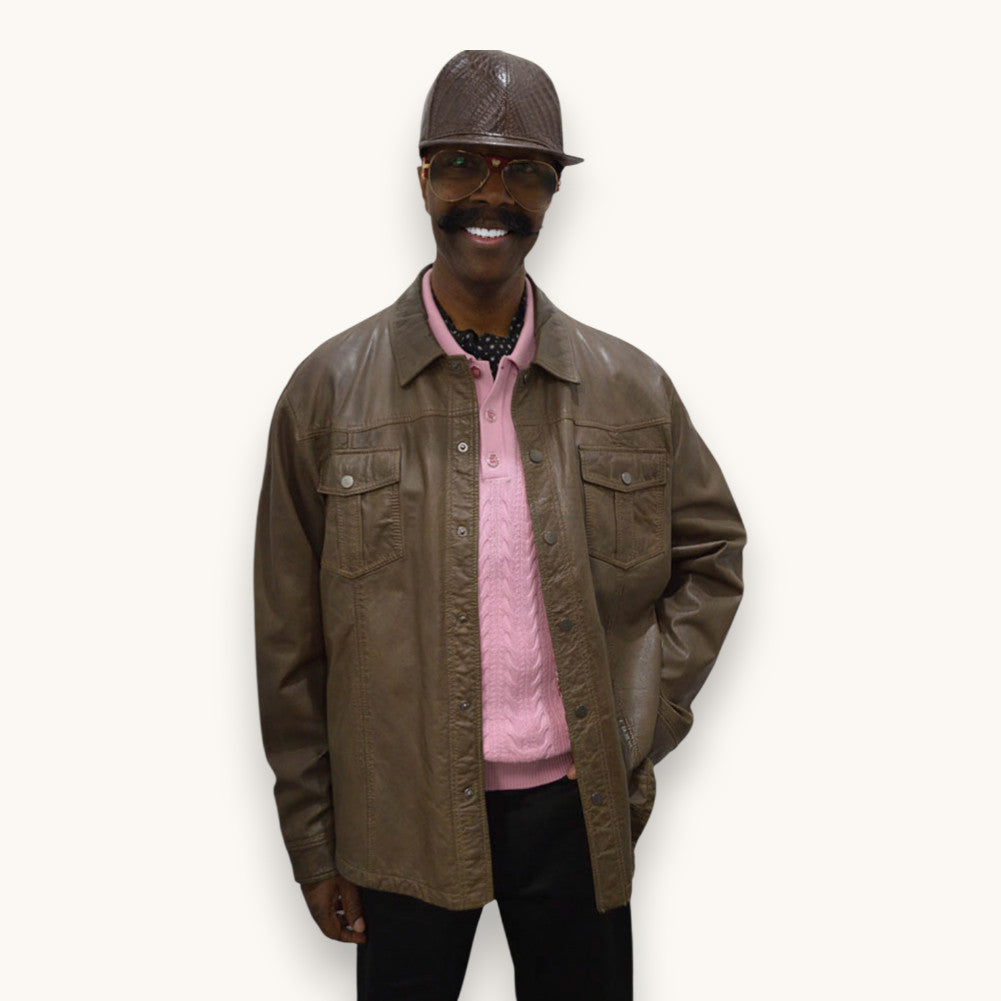 Missani Leather Shirt Jacket 16234 - Cellini Uomo 