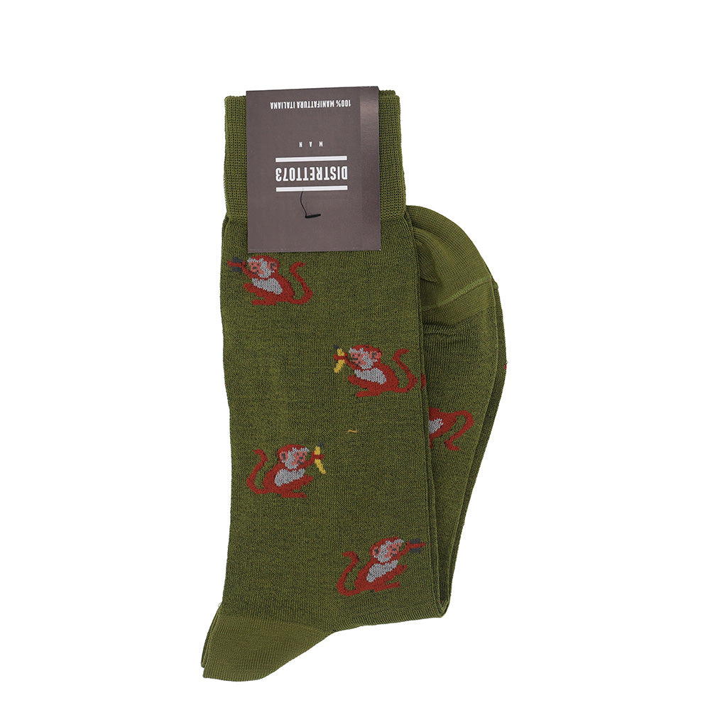 Men's Cotton Monkey Socks - Cellini Uomo 