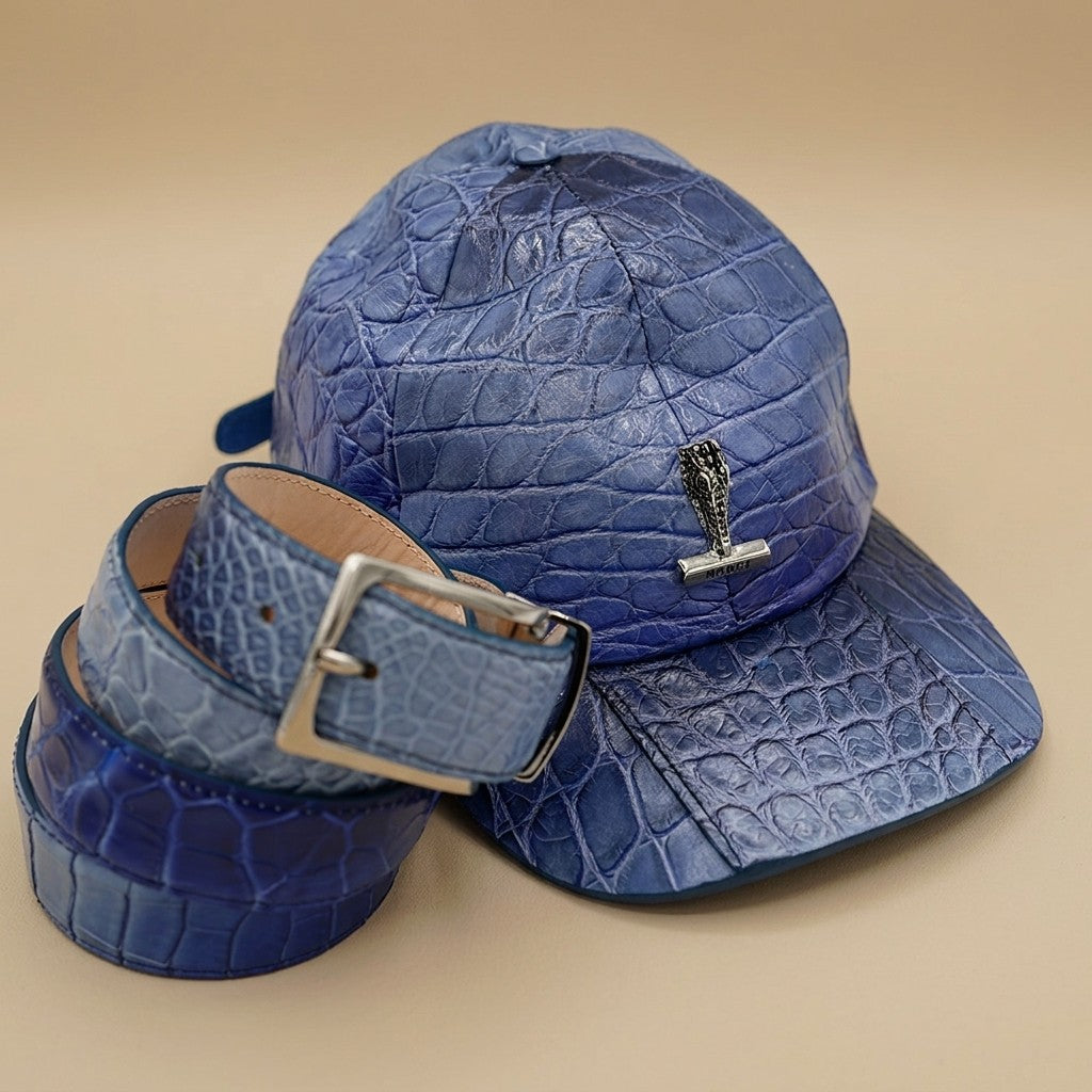 Mauri FC Multi Blue Alligator Hat