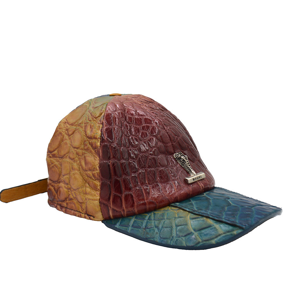 Mauri FC Multi Color Toffee Alligator Hat - Cellini Uomo 