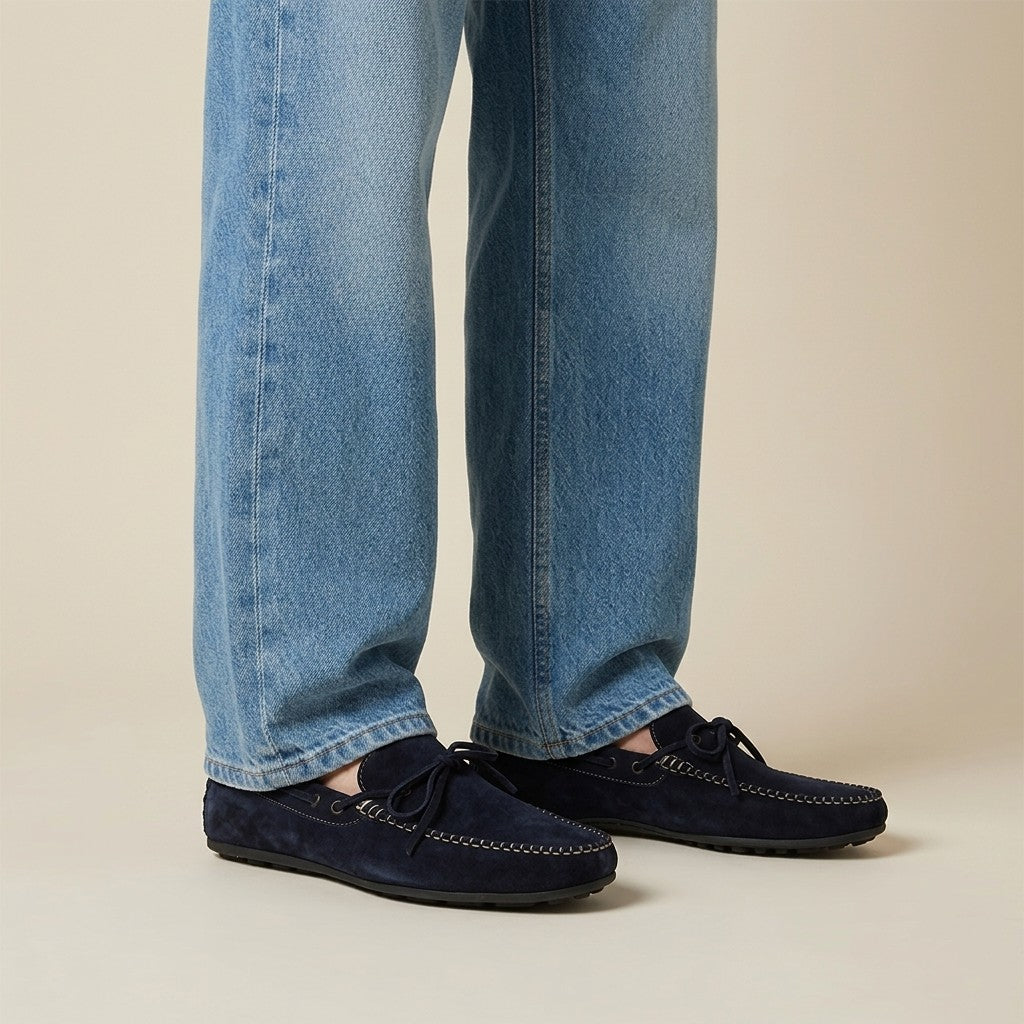 Calzoleria Toscana 2449 Suede Buckle Loafer